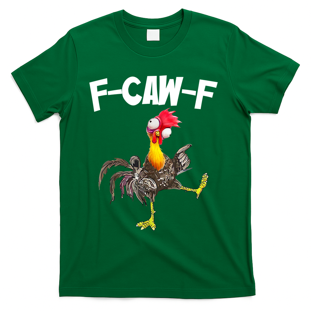 Funny Farm Animals F-Caw-F Chicken FCAWF Rooster Meme T-Shirt