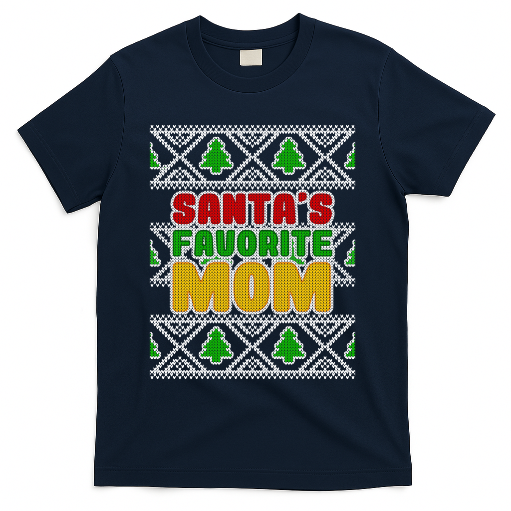 Santa's Favorite Mom Ugly Sweater T-Shirt