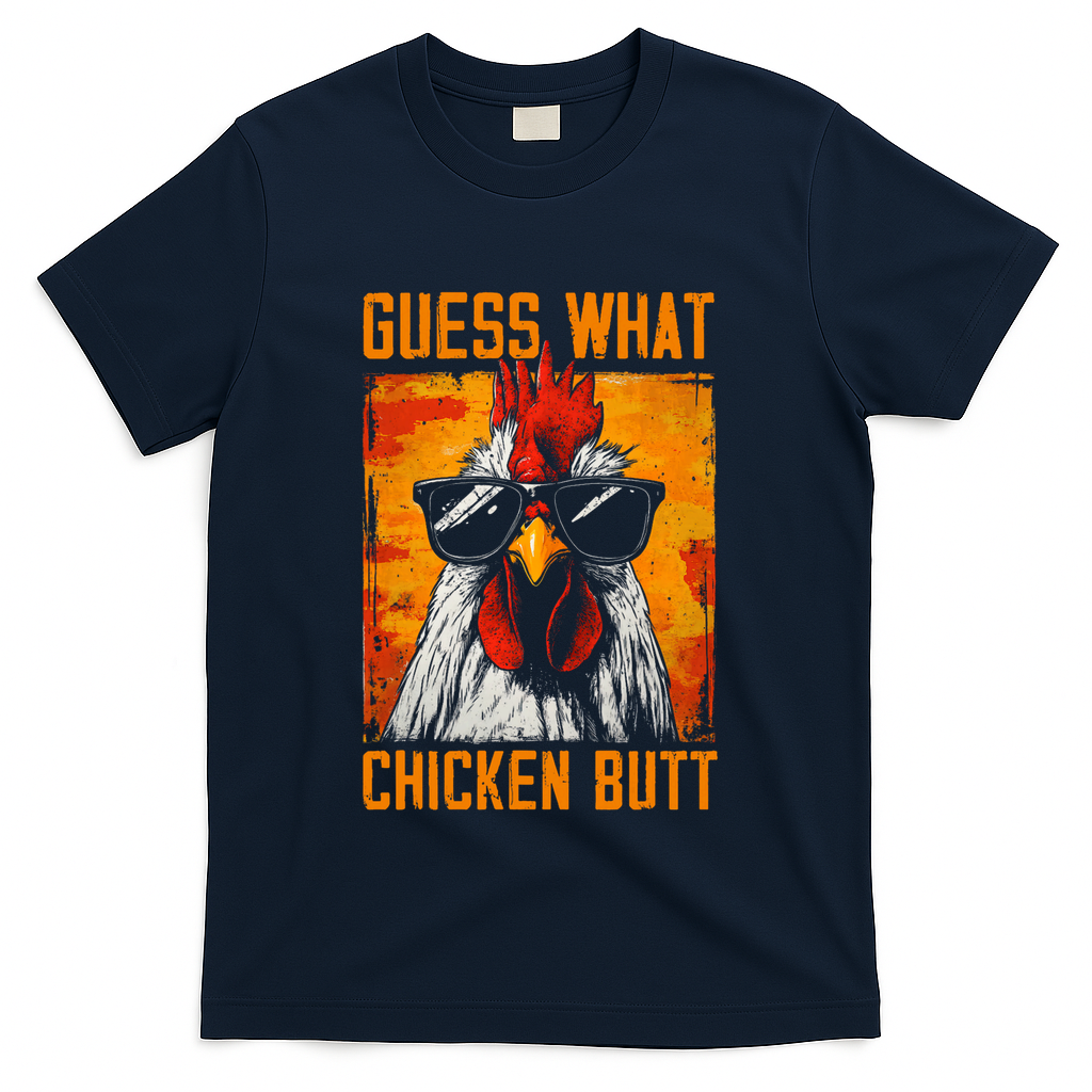 Guess What Chicken Butt Funny Saying Rooster T-Shirt