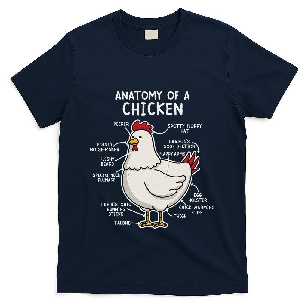 Anatomy Of A Chicken Country Farm T-Shirt