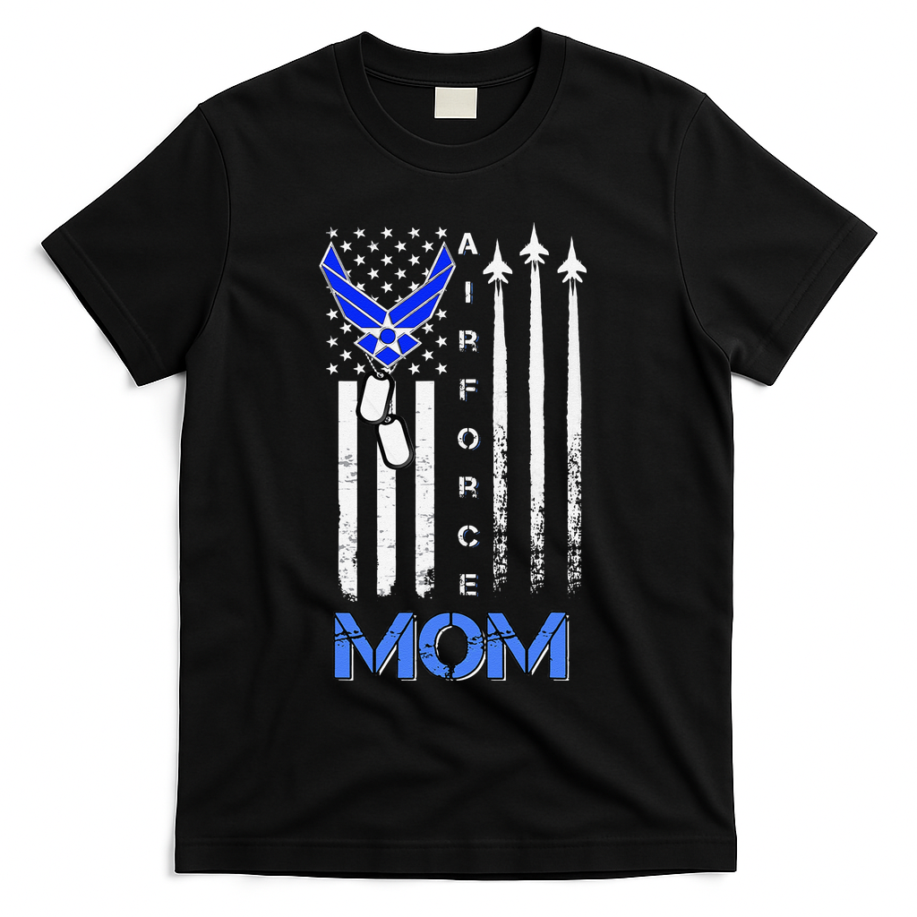 Air Force Mom, USAF Mom Tee, Women's Day Gift Veteran T-Shirt