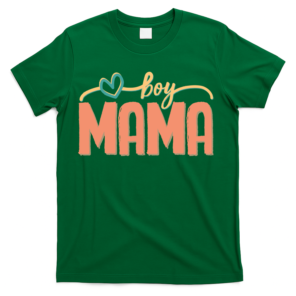 Boy Mom Ma Mama Bruh Funny Front & Back T-Shirt