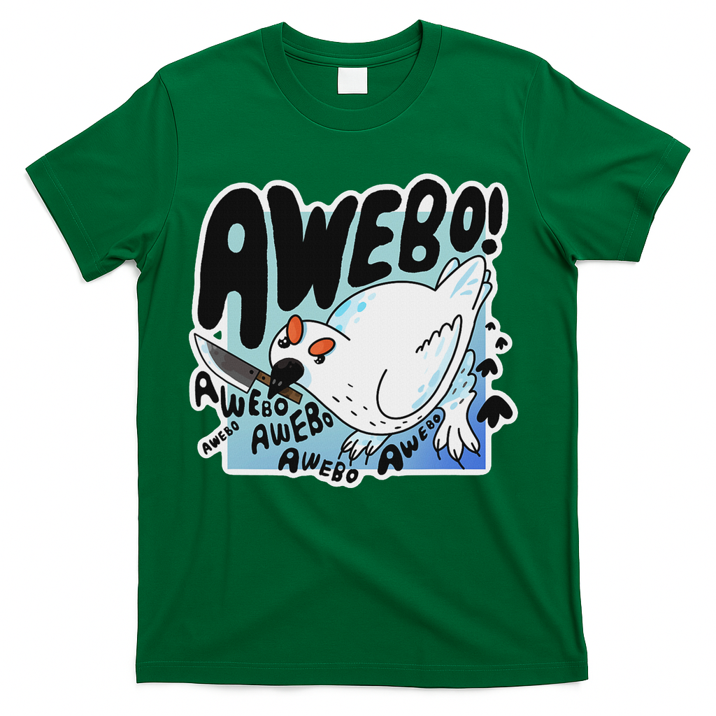 Awebo Ptarmigan Arctic Cute Bird Internet Meme Funny Chicken T-Shirt