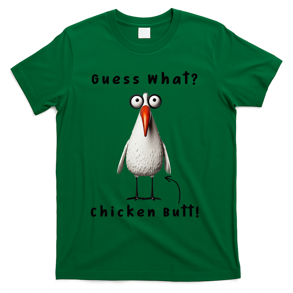 Guess What Chicken Butt Chicken Rooster Meme Funny Costume T-Shirt