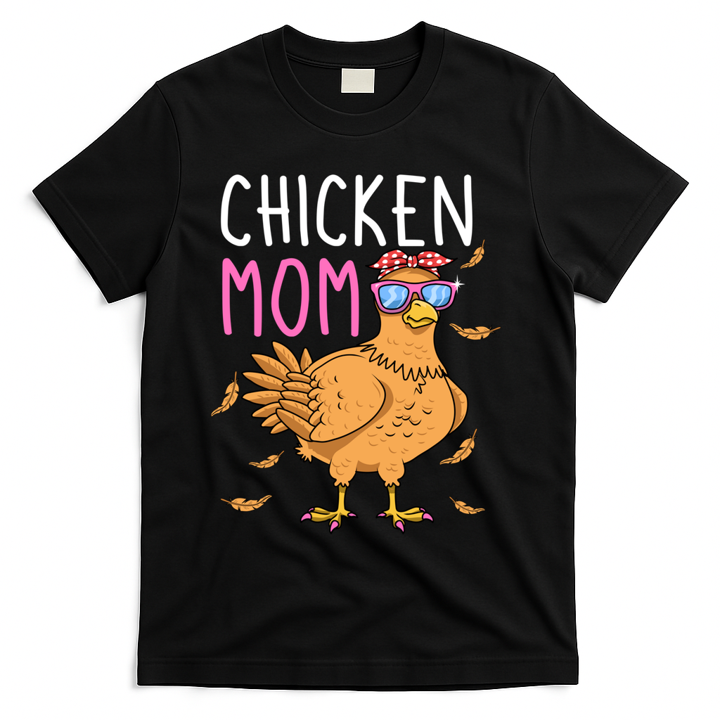 Chicken Mom Hen Lover Poultry Farmer Chicks Mother's Day Funny Gift T-Shirt