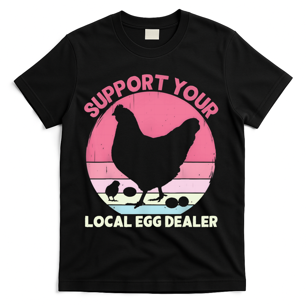Support Your Local Egg Dealer Farmer Chicken Egg Lover Women T-Shirt