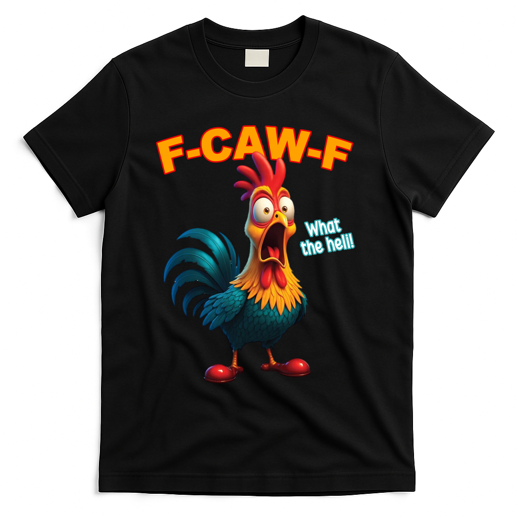 F-CAW-F What The Heli Poultry Funny Humor T-Shirt