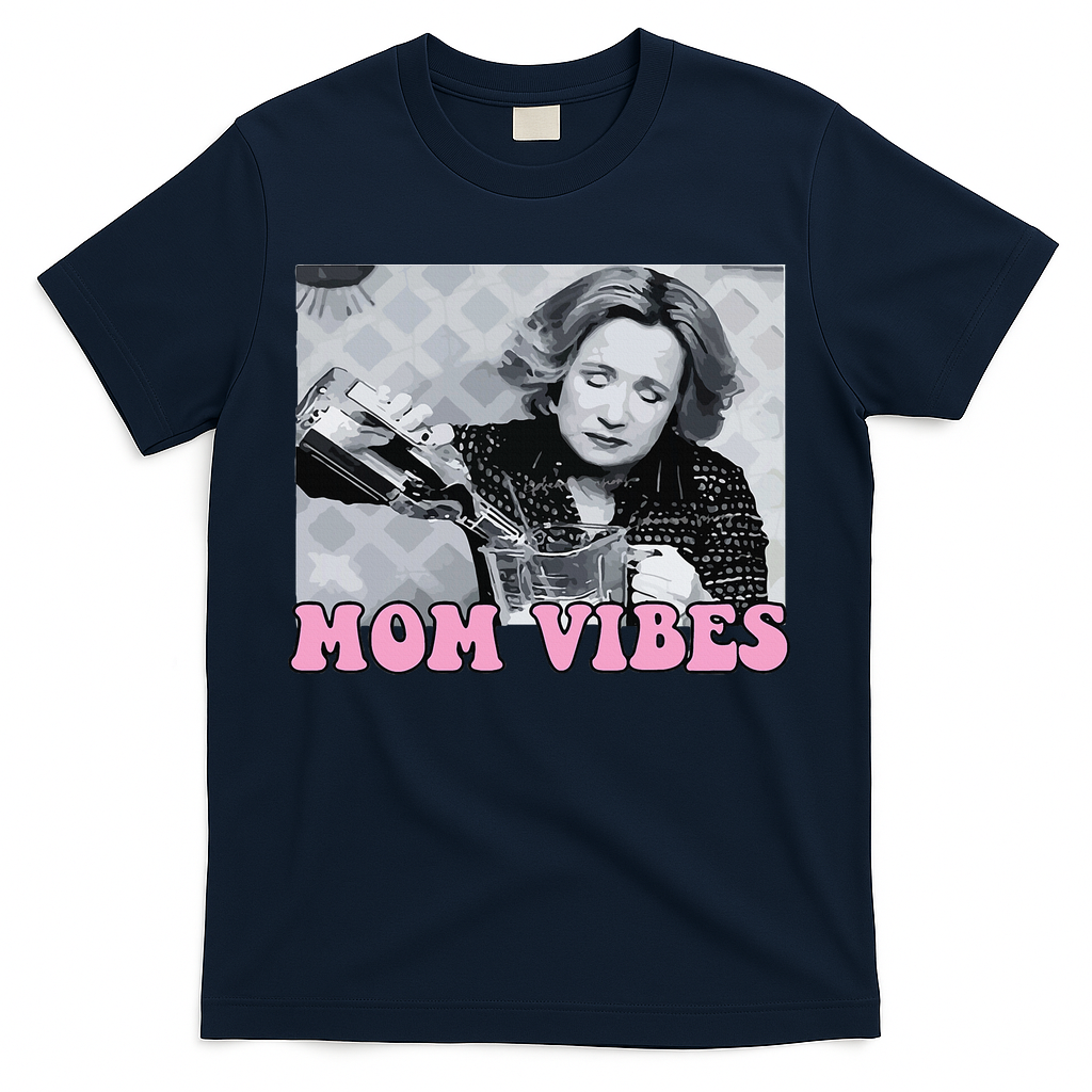 90’S Mom Vibes Vintage Retro Funny Mom Life Mother Day T-Shirt