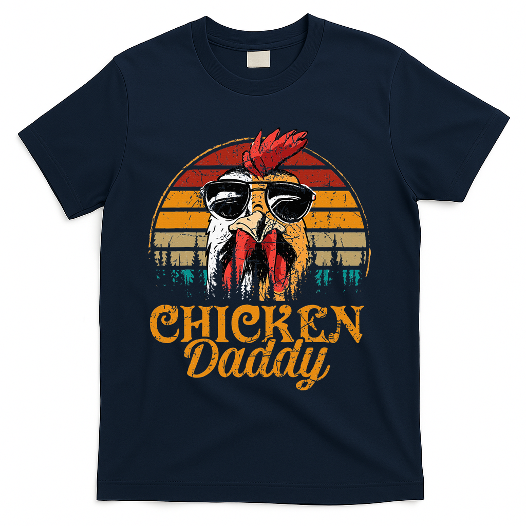 Chicken Daddy Vintage Poultry Farmer Fathers Day T-Shirt