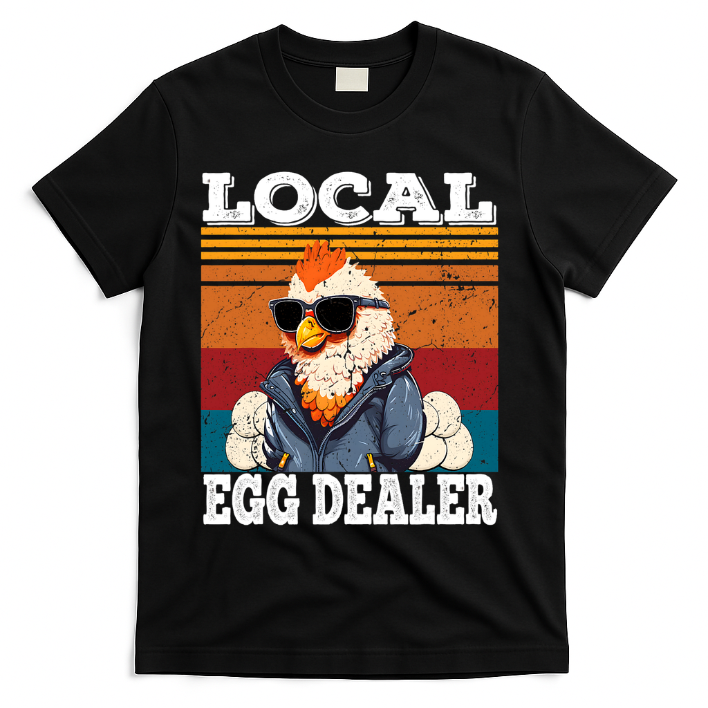 Local Egg Dealer Funny Egg Peddler Chicken Egg Farmer T-Shirt