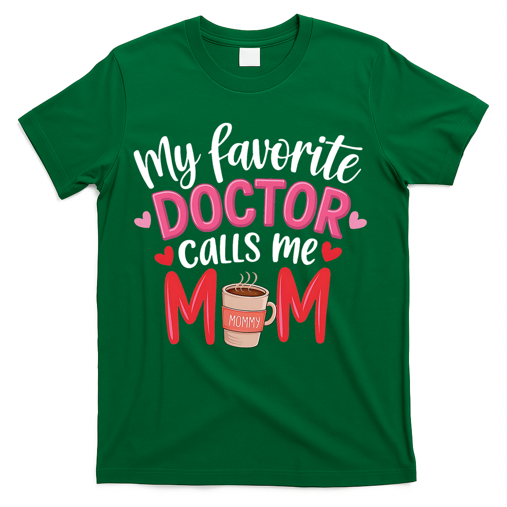 My Favorite Doctor Calls Me Mom Funny Medical Mothers Day T-Shirt