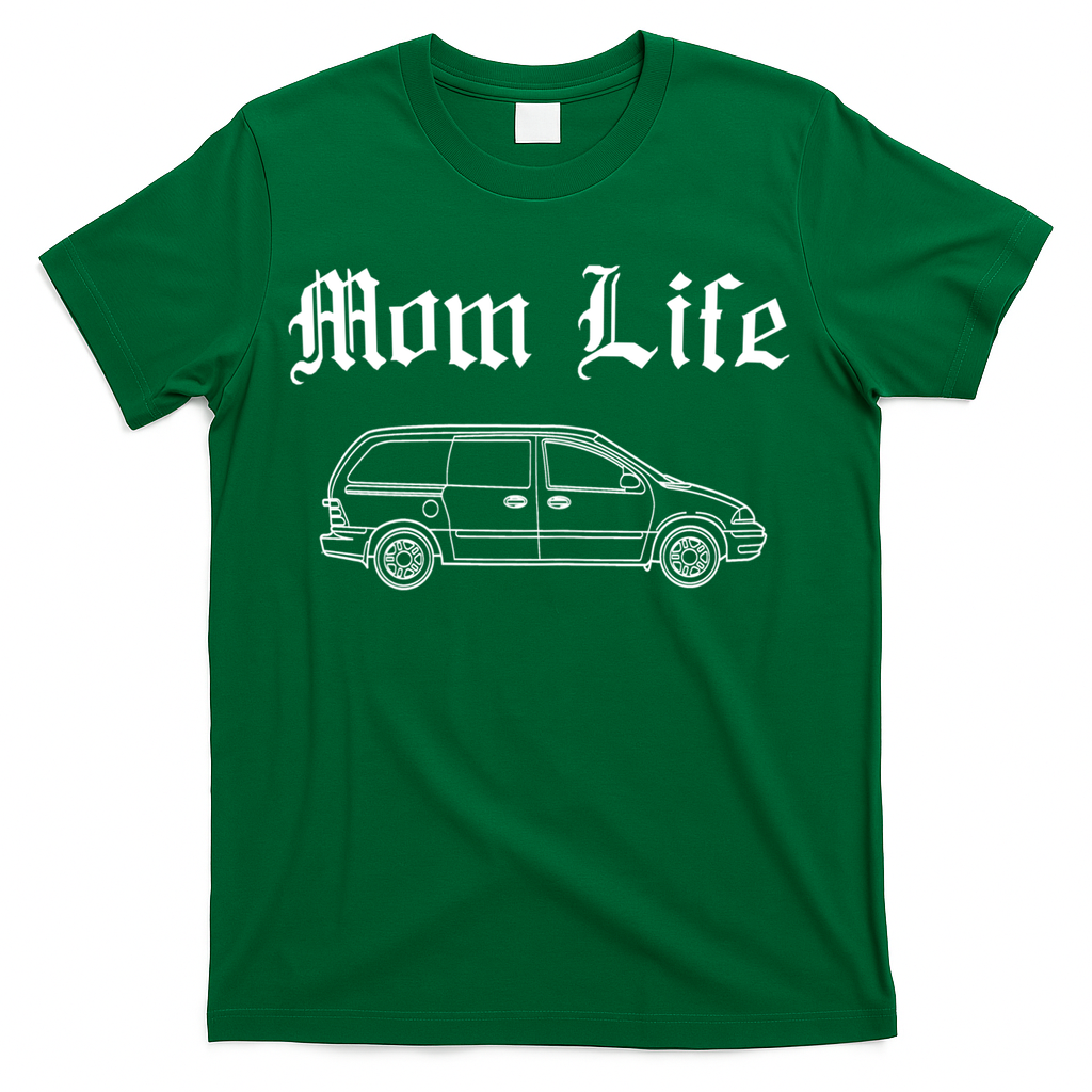 Funny Womens Mom Life Gangsta Minivan Gift Funny Gift For Busy Moms T-Shirt
