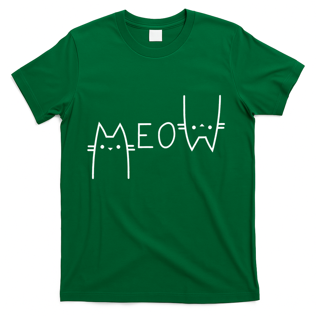 Meow Cat Meow Kitty Funny Cats Mom And Cat Dad Gift T-Shirt