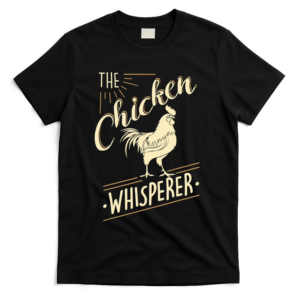 The Chicken Whisperer Funny Chicken Farming Morning Sun T-Shirt