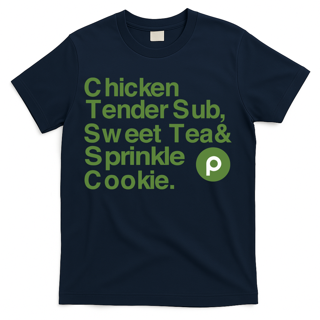 Chicken Tender Sub Sweet Tea Sprinkle Cookie T-Shirt