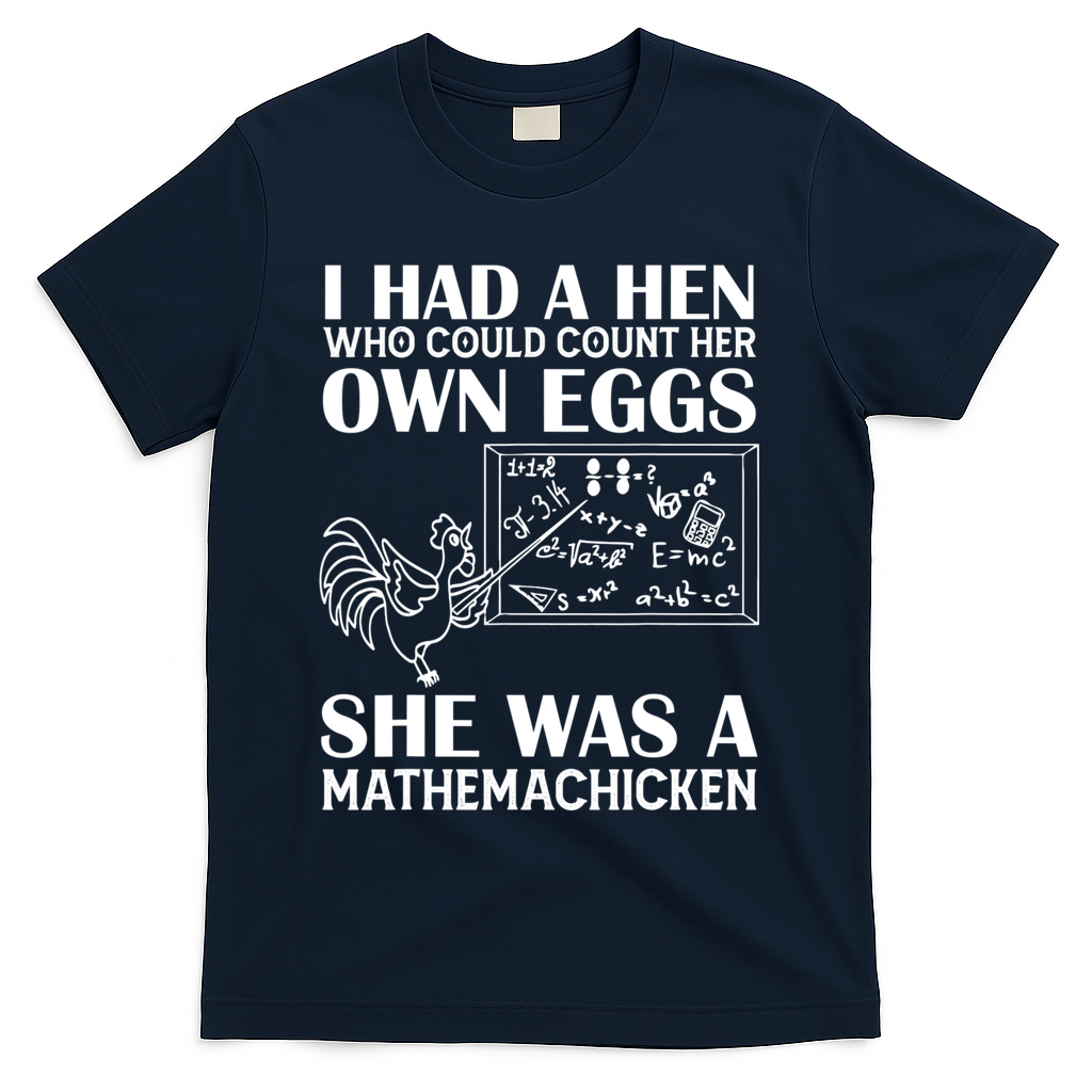 I Had A Hen Who Could Count Her Own Eggs Funny Chicken Lover T-Shirt