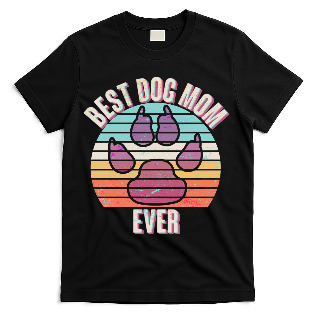 Vintage Best Dog Mom Ever T-Shirt