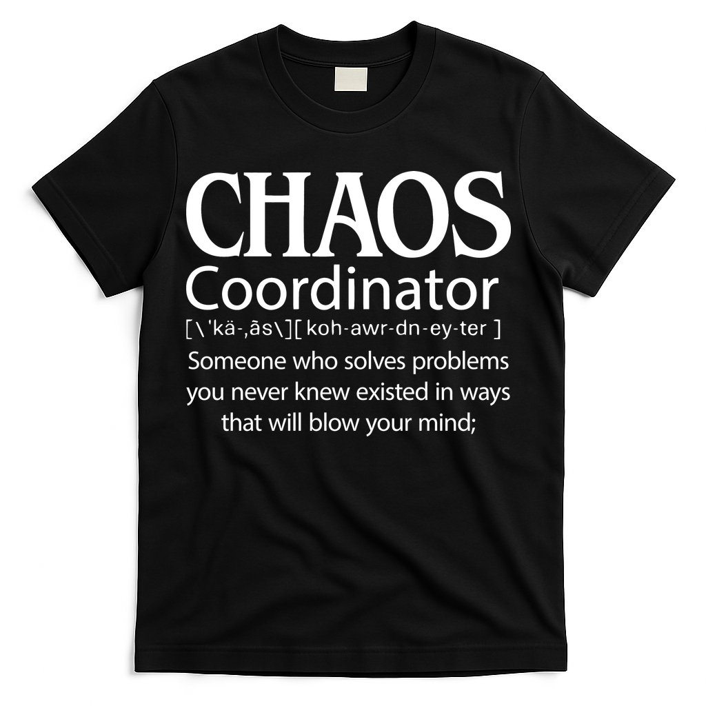 Chaos Coordinator Definition T-Shirt