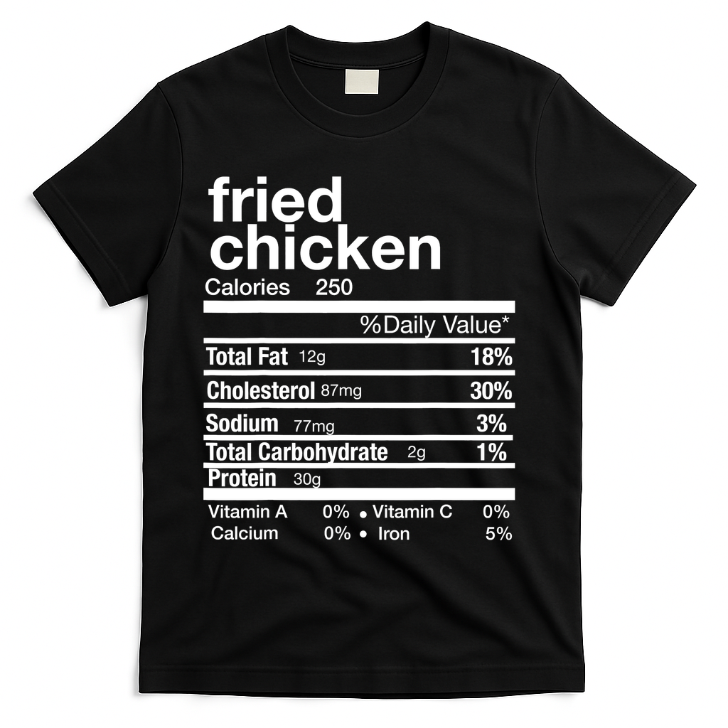 Thanksgiving Fried Chicken Nutrition Matching Family T-Shirt