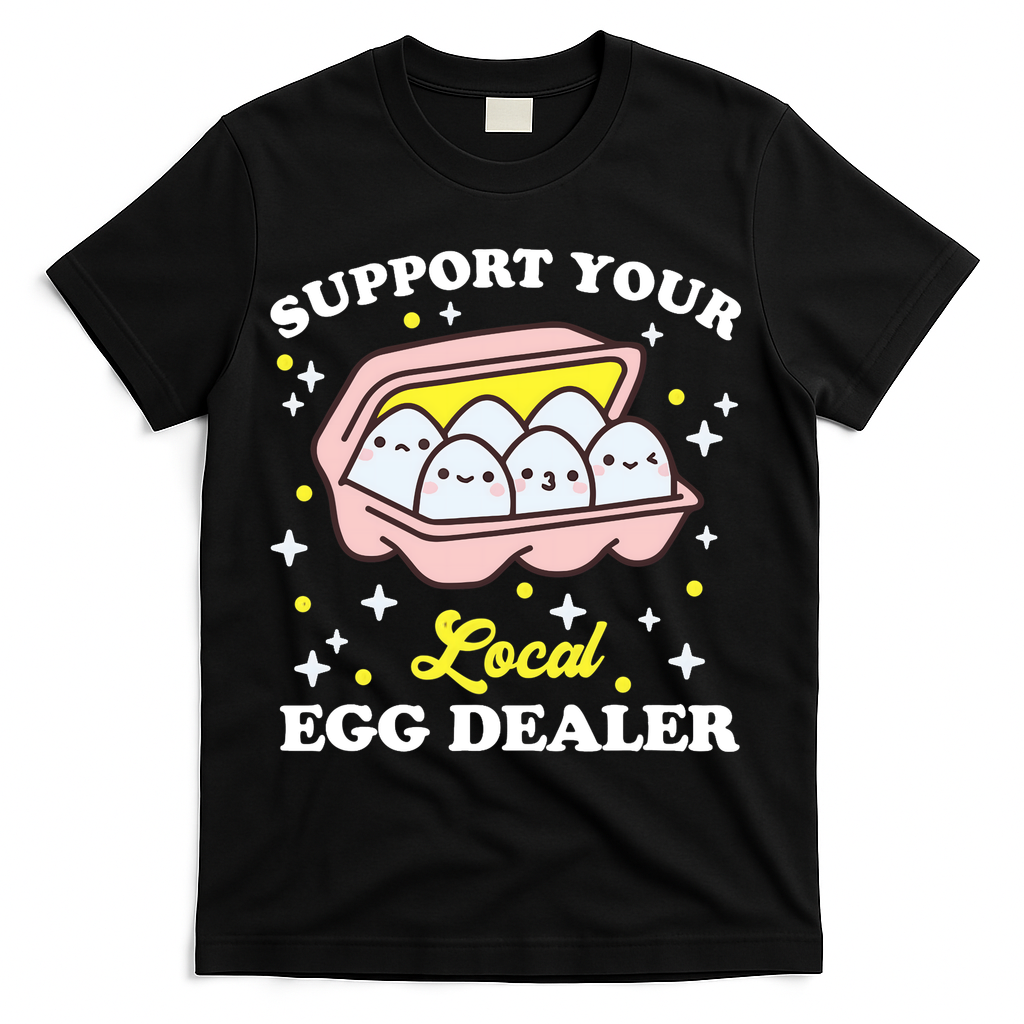 Support Your Local Egg Dealer, Farm Fresh eggs Funny farm T-Shirt