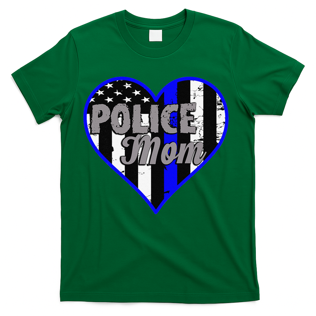 Womens Women's Police Mom Law Enforcement Mother's Day Gift T-Shirt