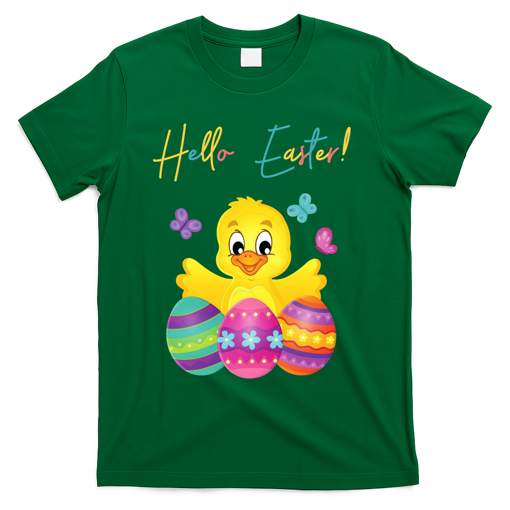 Hello Easter Cute Chick Holiday T-Shirt