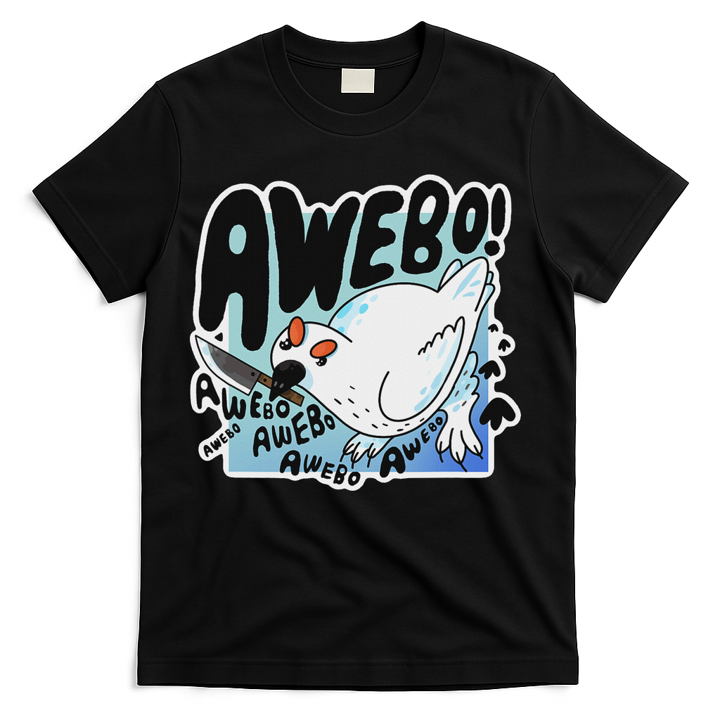 Awebo Ptarmigan Arctic Cute Bird Internet Meme Funny Chicken T-Shirt
