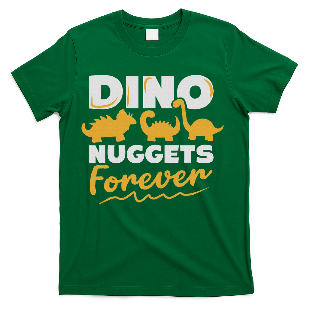 Chicken Dino Nuggets Lover Dino Nuggets Forever Funny T-Shirt