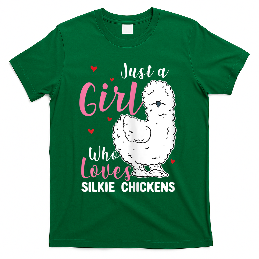 Silkie Chicken Girl Who Loves Silkie Chickens T-Shirt