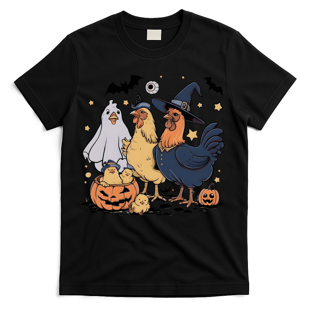 Ghost Chicken Halloween T-Shirt