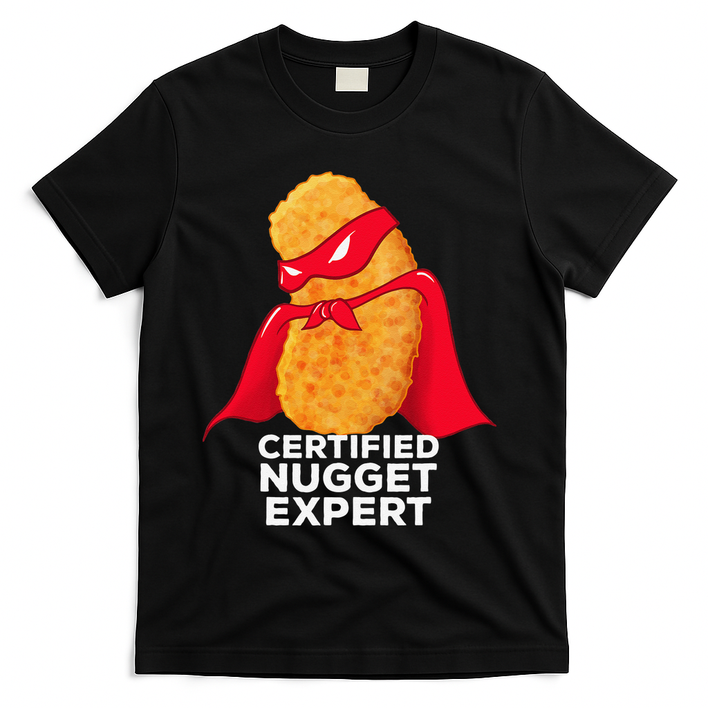 Chicken Nugget Certified Nugget Expert Halloween Costume T-Shirt