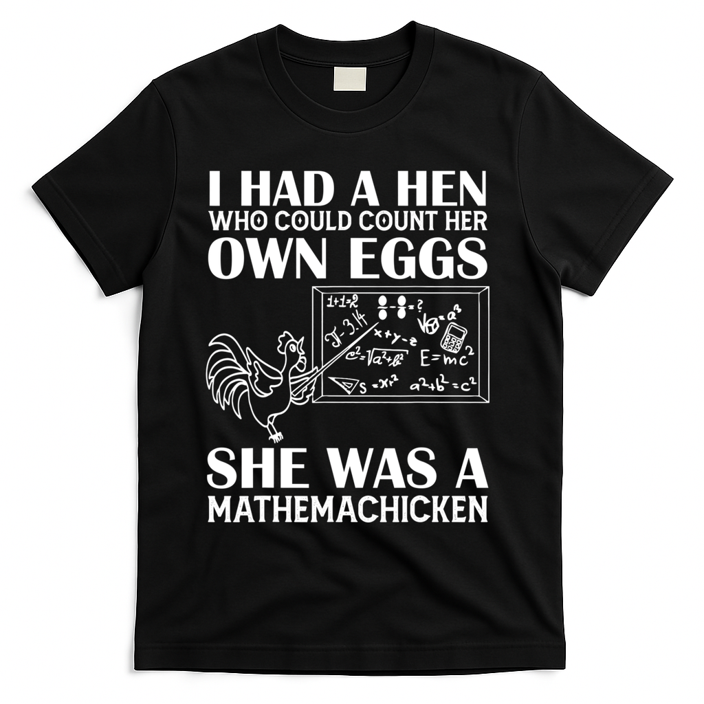 I Had A Hen Who Could Count Her Own Eggs Funny Chicken Lover T-Shirt