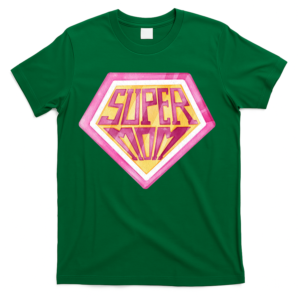 Cute Retro Super Mom Gift For Mother T-Shirt