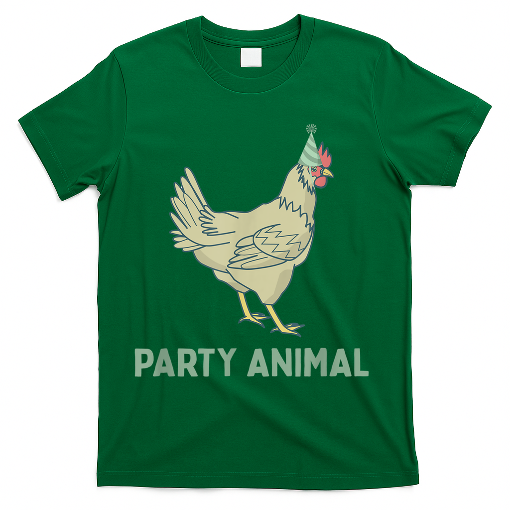 Party Animal Chicken Birthday, Chicken Birthday T-Shirt
