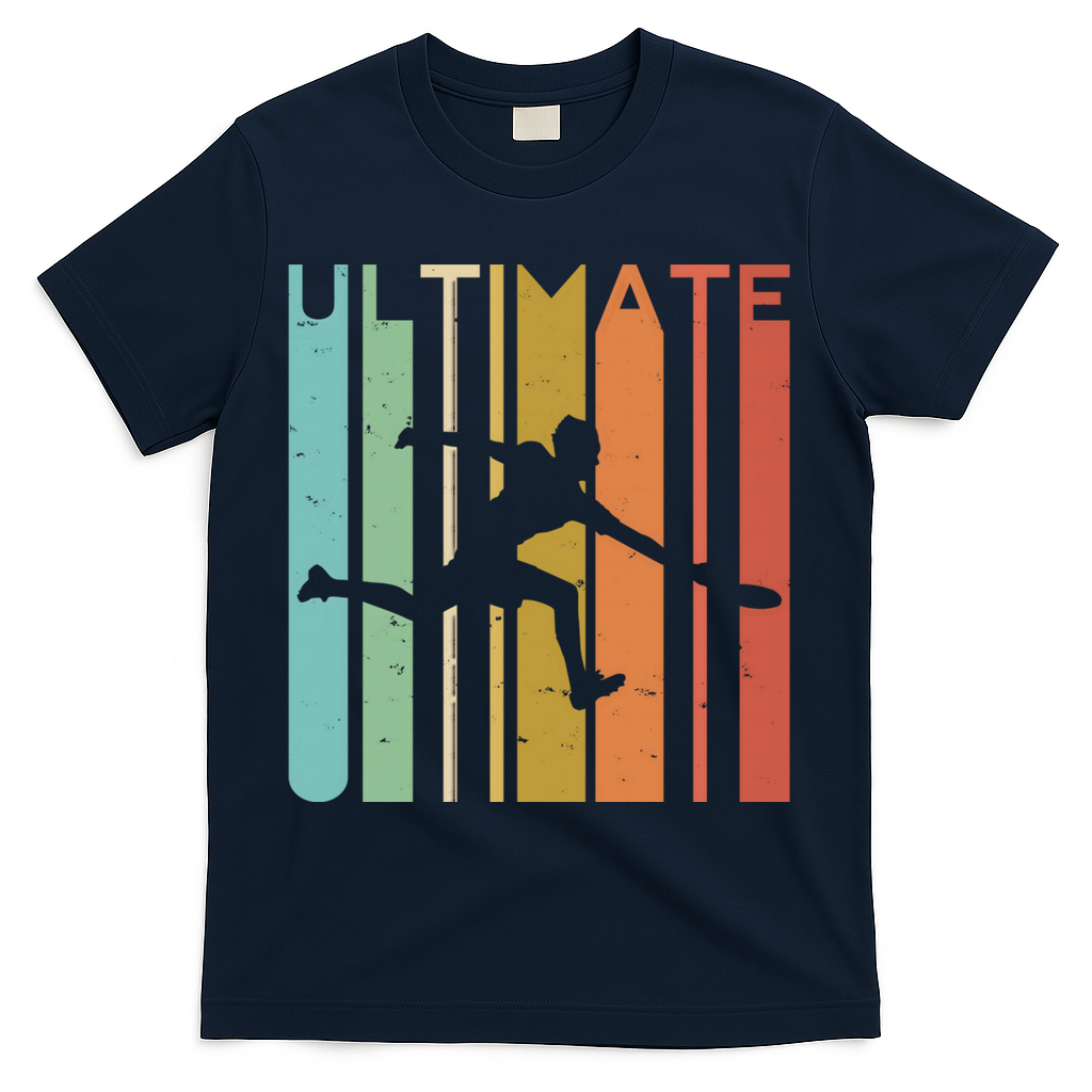 Ultimate Frisbee Retro Player Flying Disc College Cute Gift T-Shirt