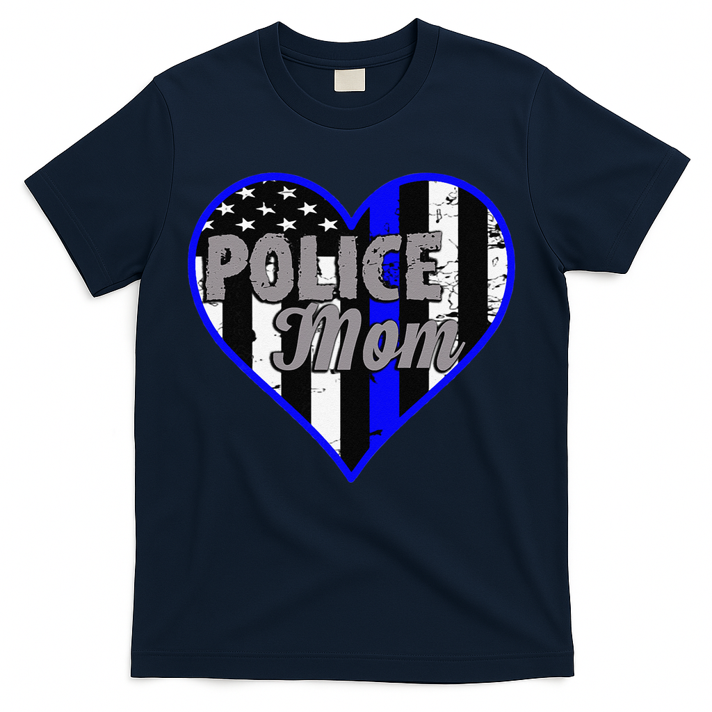 Womens Women's Police Mom Law Enforcement Mother's Day Gift T-Shirt