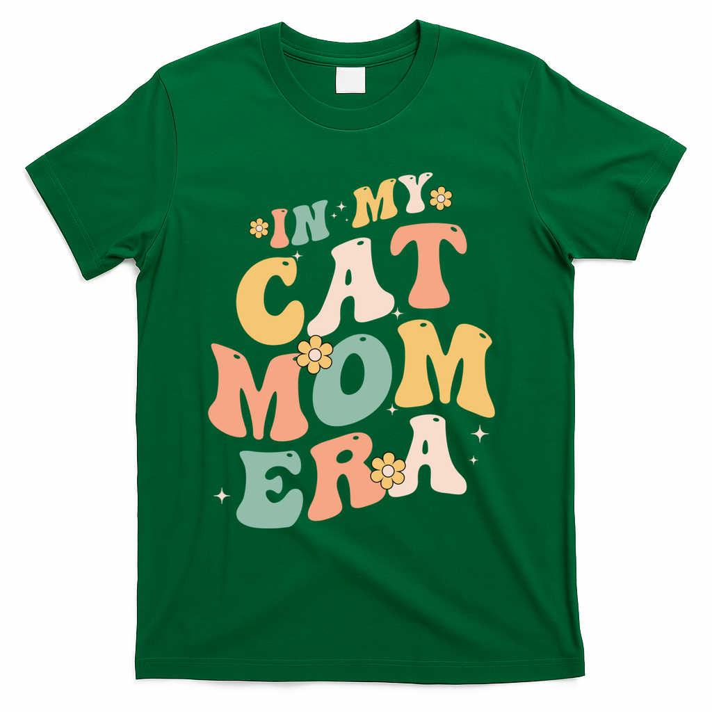 In My Cat Mom Era Funny Mom MotherS Day Cat Lover Groovy Funny Gift T-Shirt