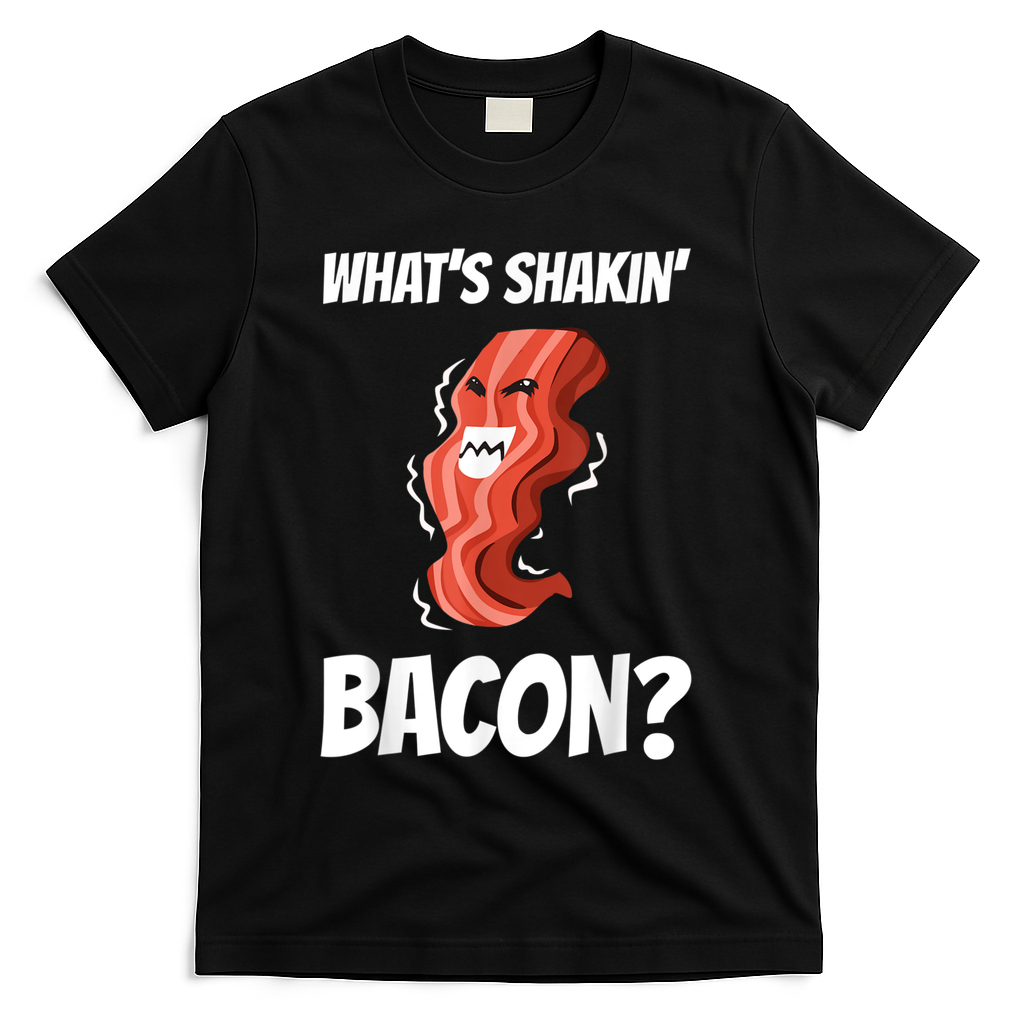 Funny What's Shakin' Bacon For Men Women Meat Eater BBQ T-Shirt