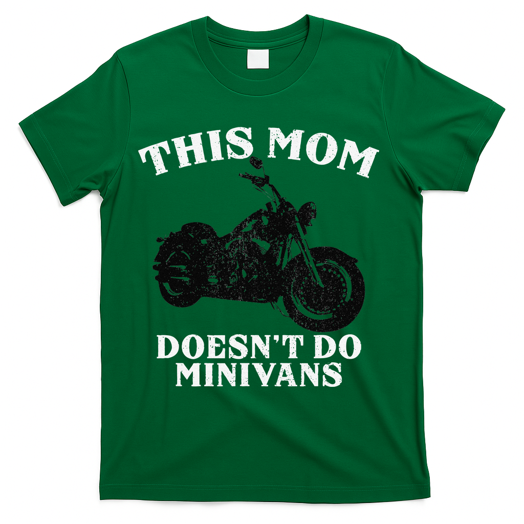 Funny Motorcycle Mom Biker Minivan Mother's Day Motor Bike T-Shirt