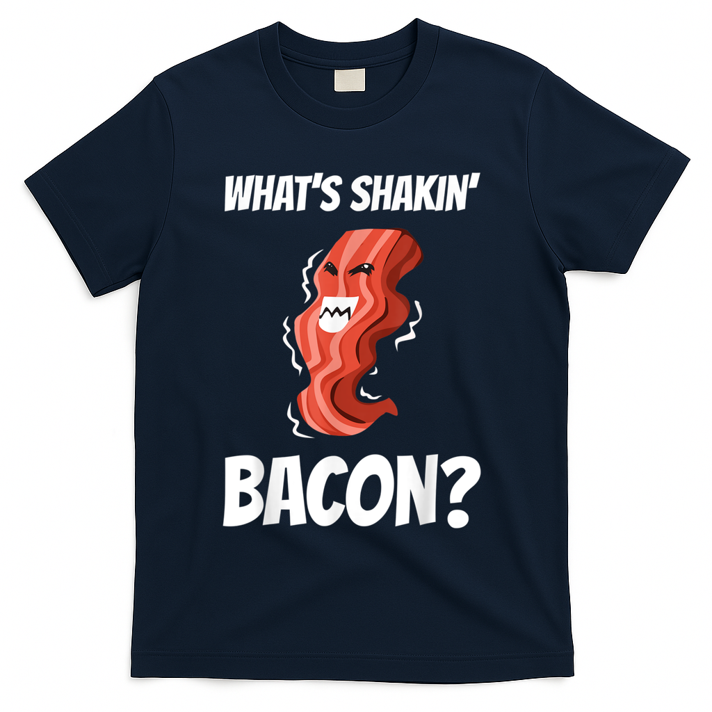 Funny What's Shakin' Bacon For Men Women Meat Eater BBQ T-Shirt
