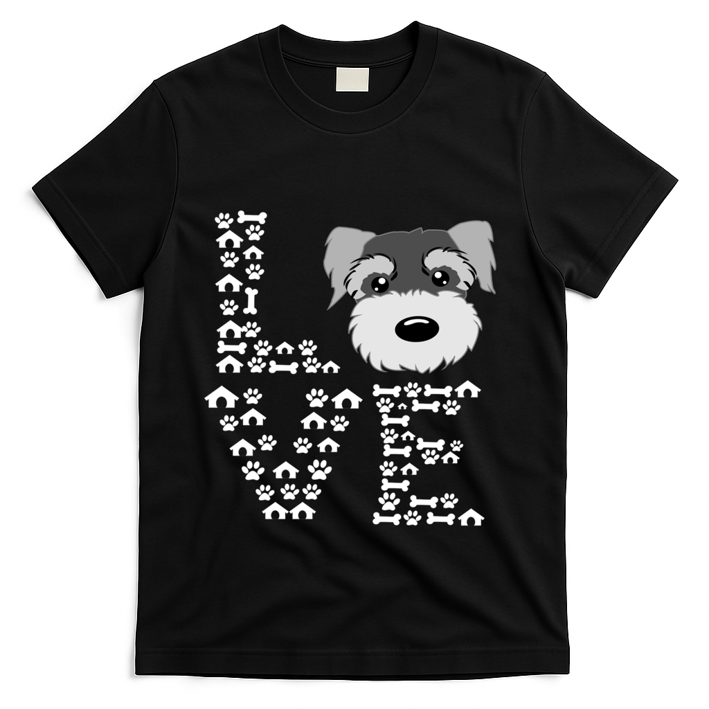 Funny Miniature Schnauzer Gift Miniature Schnauzer Lovers T-Shirt