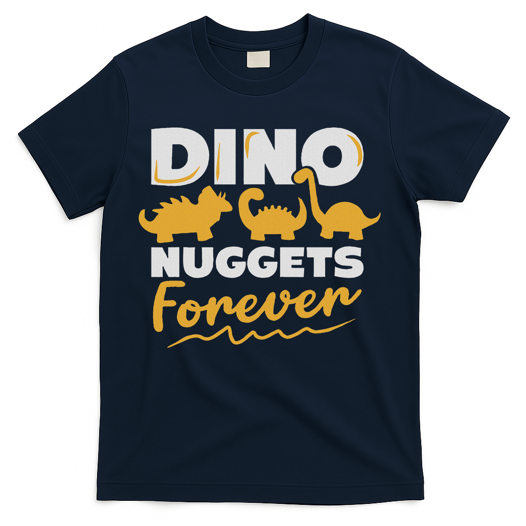 Chicken Dino Nuggets Lover Dino Nuggets Forever Funny T-Shirt
