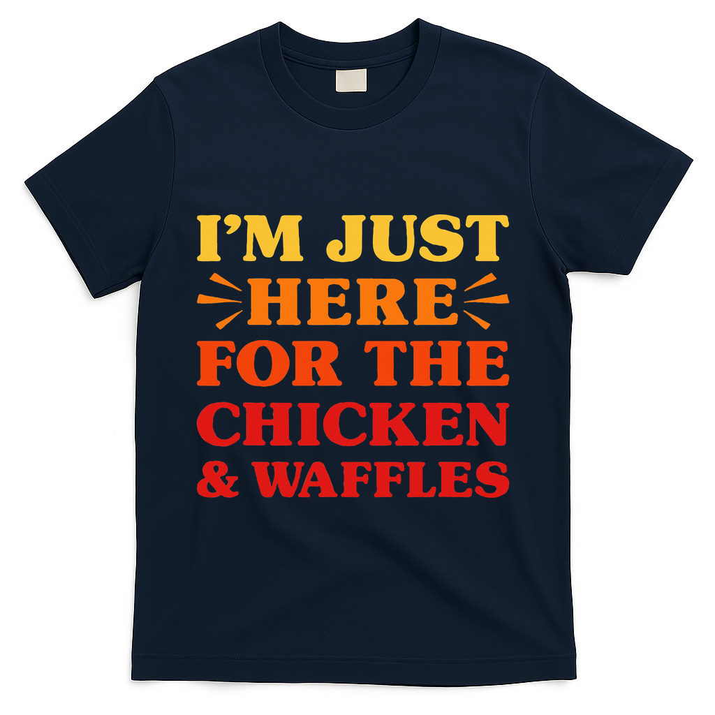 Chicken And Waffles I Love Chicken And Waffles Funny Food T-Shirt