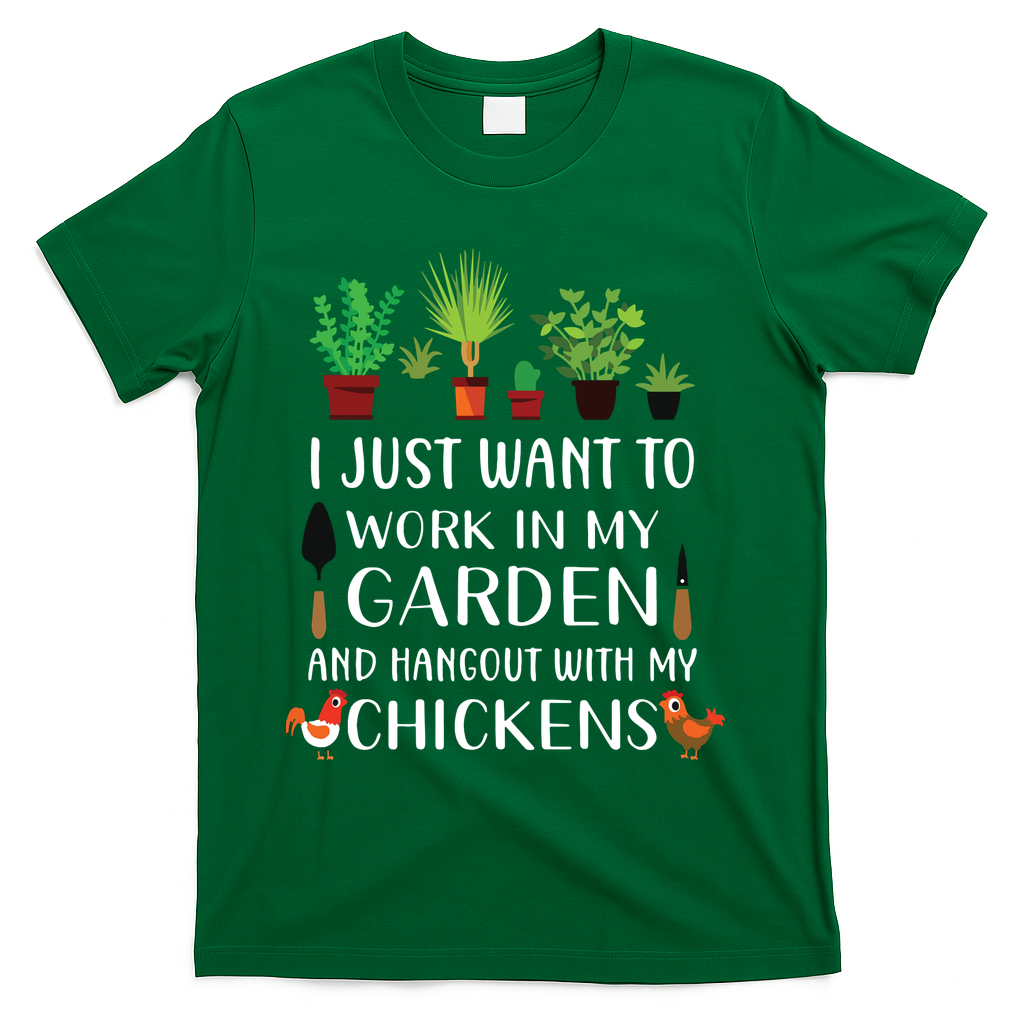 Chicken Lover Funny Gardening Shirts For Men Women Gardener T-Shirt