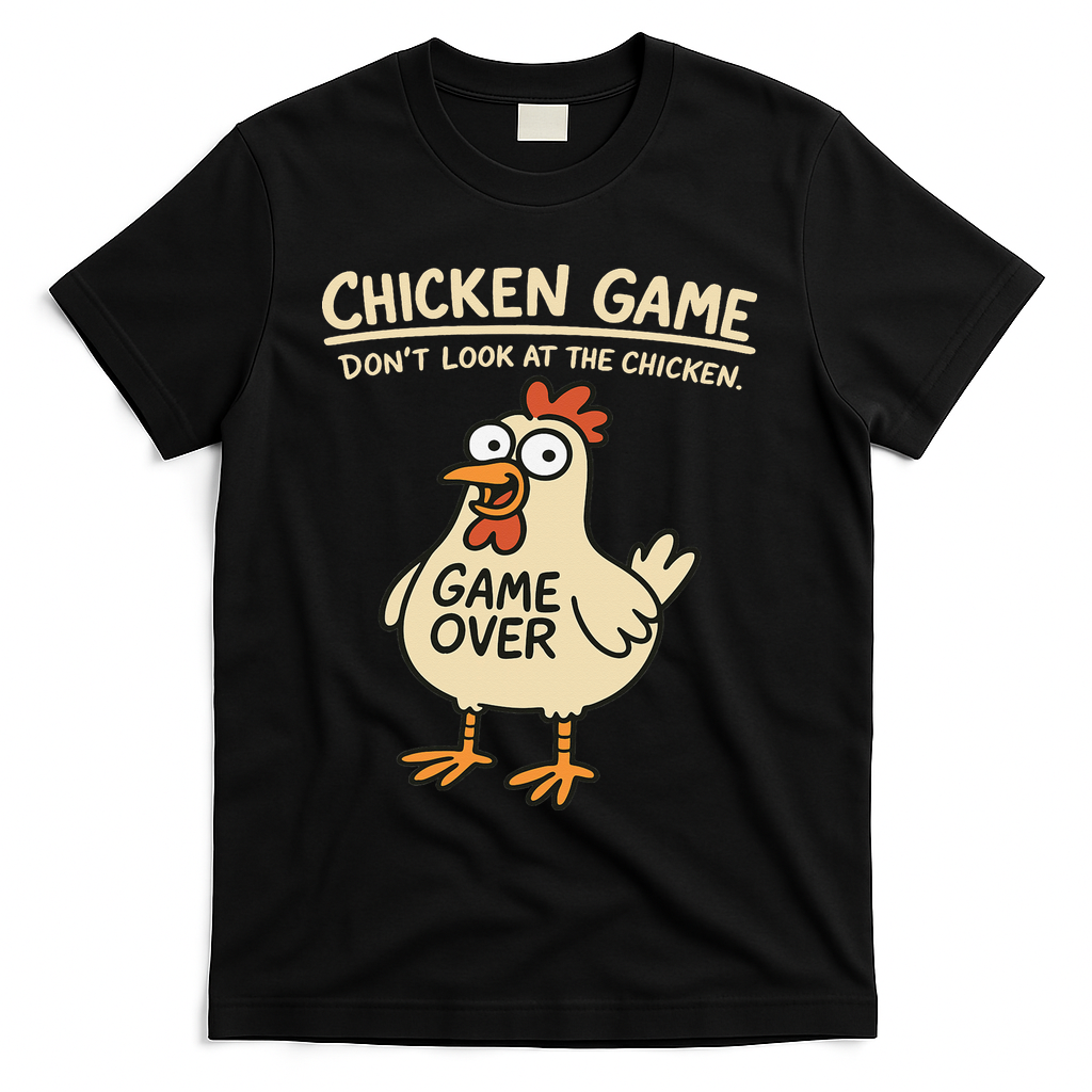 Chicken Game Dont Look At The Chicken Funny Chicken T-Shirt