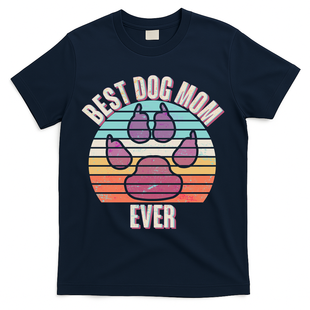 Vintage Best Dog Mom Ever T-Shirt