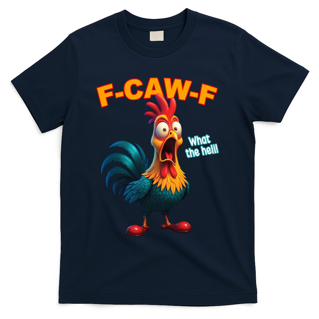F-CAW-F What The Heli Poultry Funny Humor T-Shirt